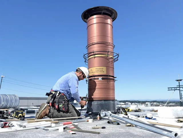 Installed chimney liner by Coconut Creek Chimney Sweep in Coconut Creek, FL