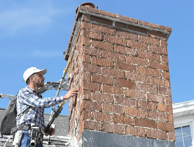 Brickwork for a chimney rebuild by Coconut Creek Chimney Sweep in Coconut Creek, FL