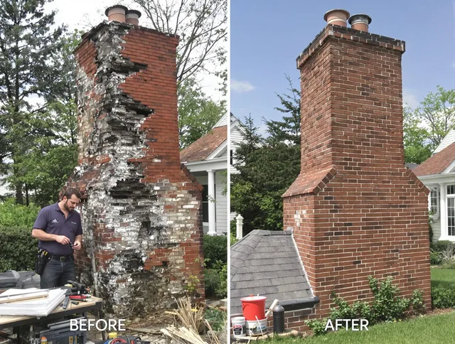 Coconut Creek Chimney Sweep performing a full chimney restoration in Coconut Creek, FL