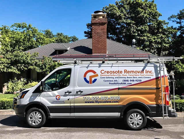 Coconut Creek Chimney Sweep technician removing creosote safely in Coconut Creek, FL