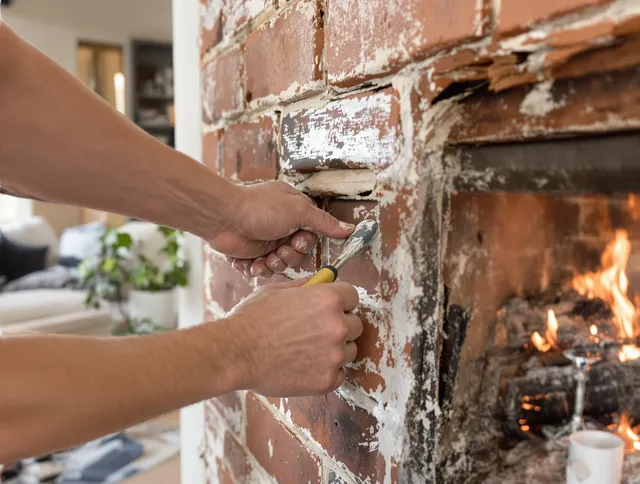 Routine fireplace repair by Coconut Creek Chimney Sweep in Coconut Creek, FL